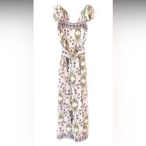 Sue Sartor Annabel Bermudiana Iris Purple Floral Sundress NWOT Medium M